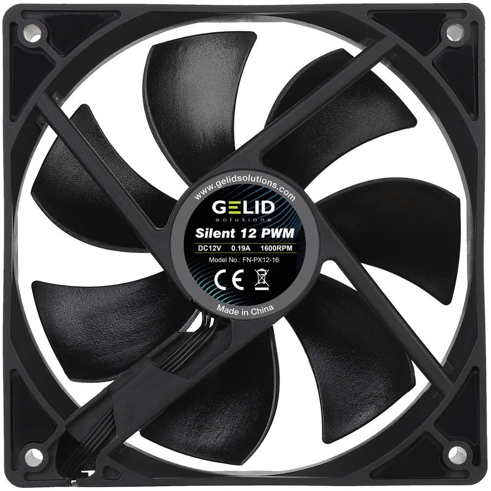 Gelid 120mm Silent 12 PWM Black (FN-PX12-16)