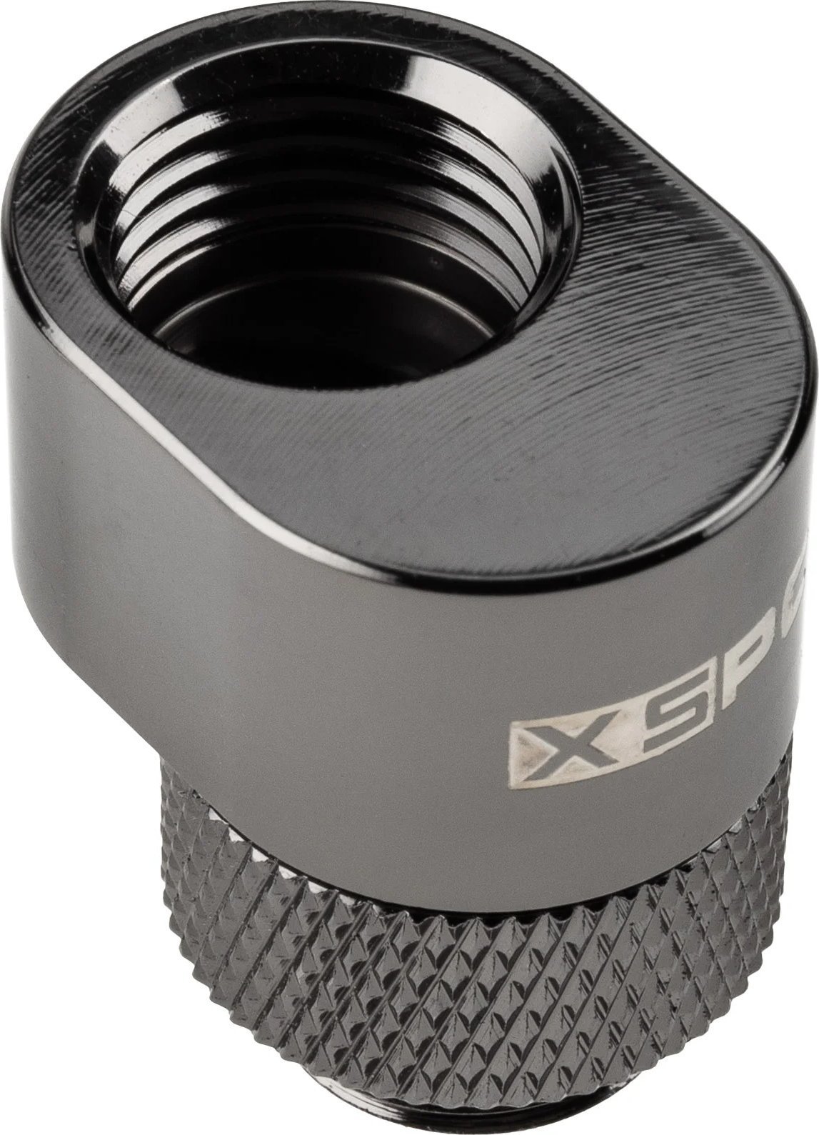 XSPC XSPC G1/4 Rotary 7mm Offset Fitting - schwarzes Chrom