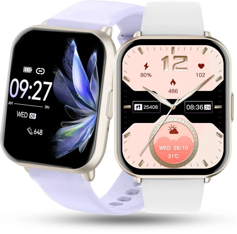 Zegarek damski SMARTWATCH RUBICON RNCF46 z dwoma paskami