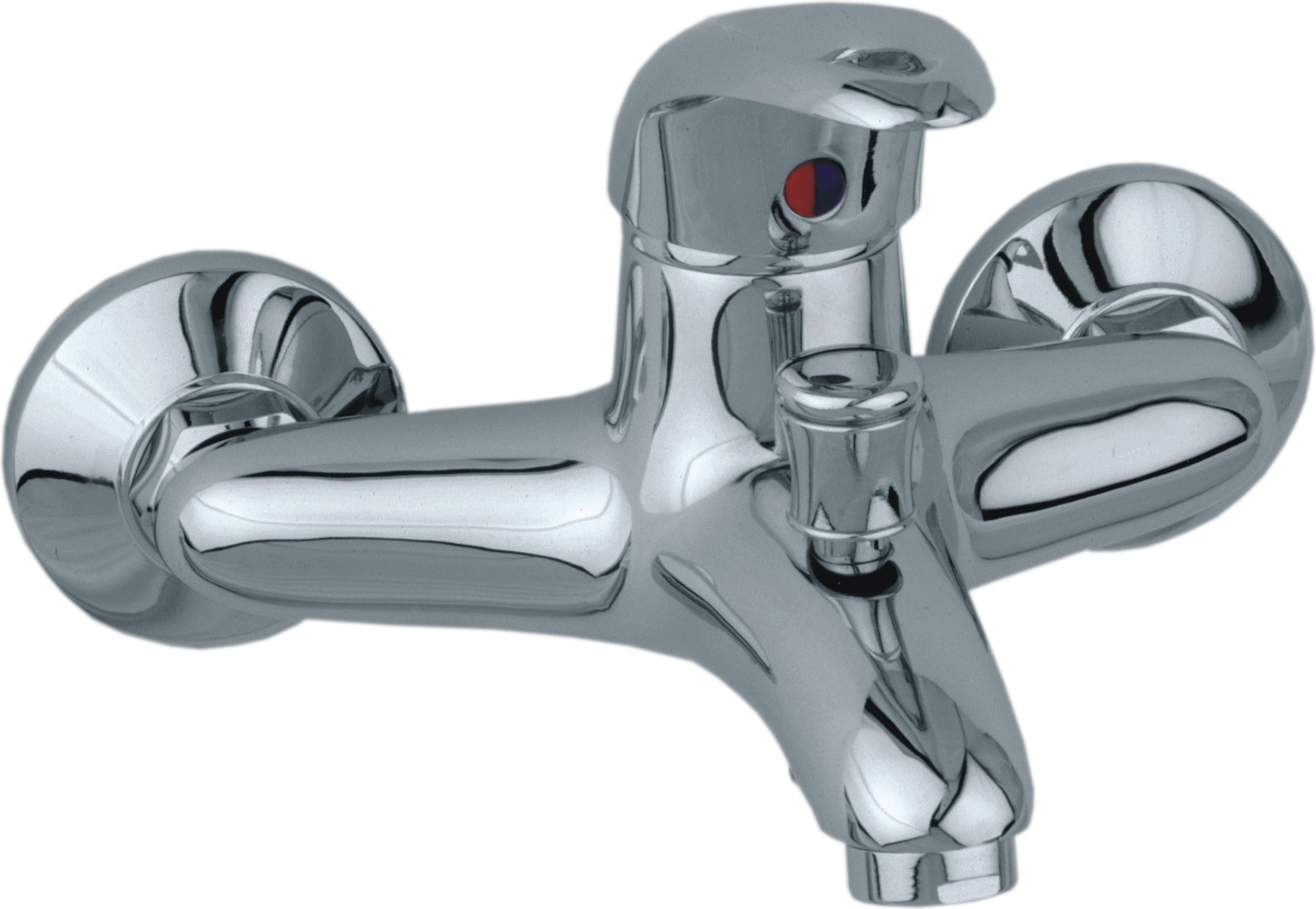 Bateria wannowa KFA Jaspis ścienne chrom (544-010-00)