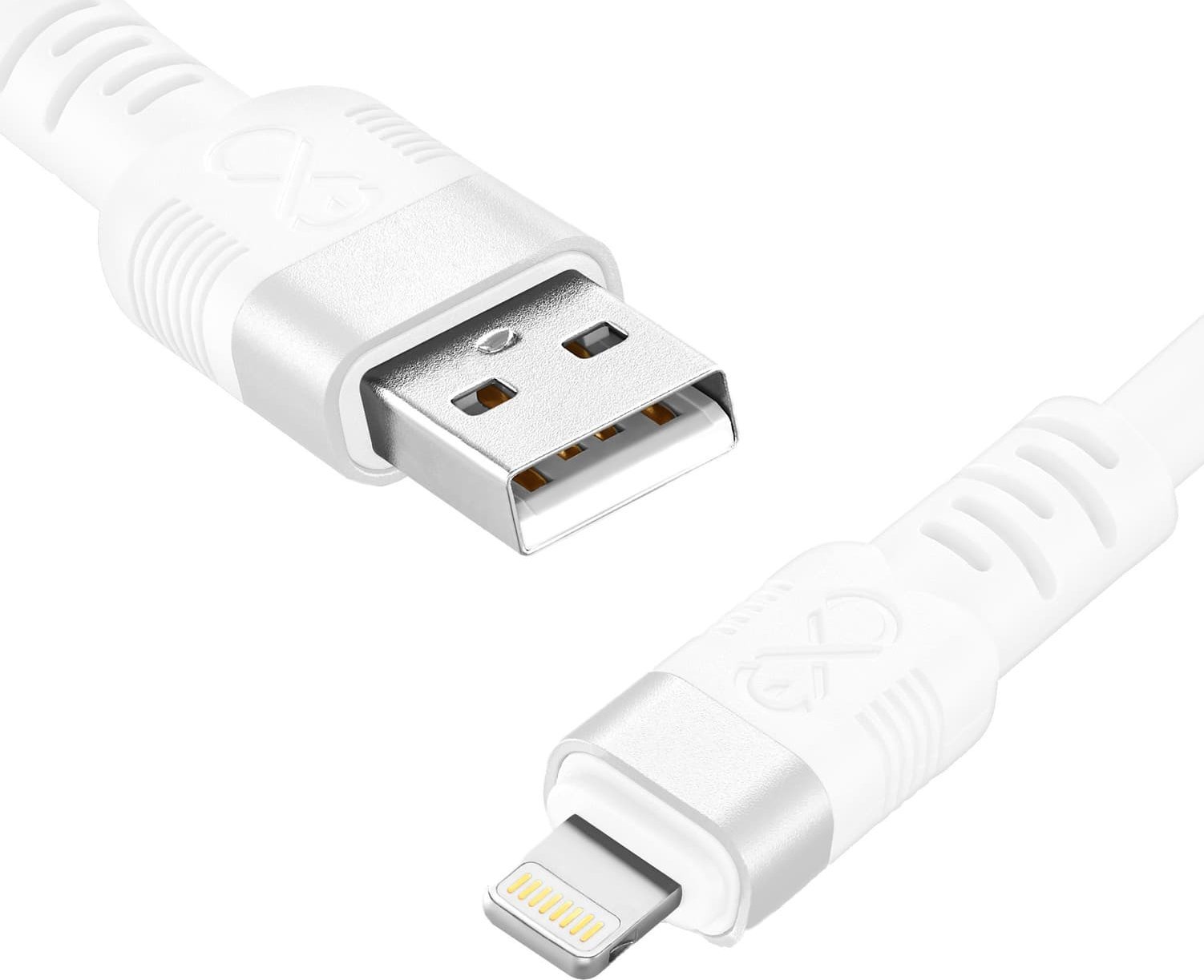 Kabel USB Orno USB-A - Lightning 2 m Biały (CABEXCWHPLIGH2.0DMIX)