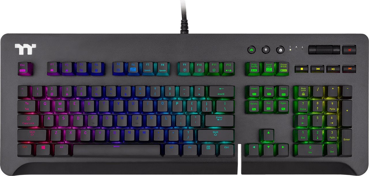 Klawiatura Thermaltake Level 20 RGB Titanium Cherry MX Speed Silver (KB-LVT-SSSRUS-01)