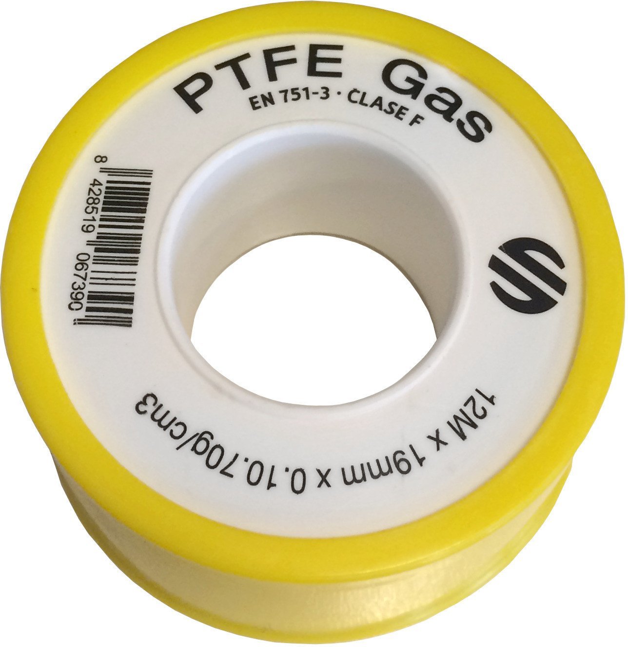 GAS TEFLON TAPE 19MMX12MX0.1MMX70G/M2