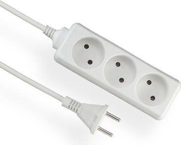 Elgotech Przedłużacz Economic 3 gniazda b/u biały 5m (EPS-35)
