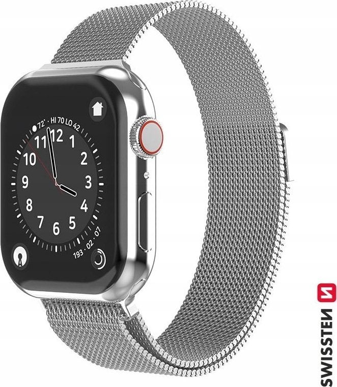 Swissten Mesh band for apple watch 38-40 mm silver