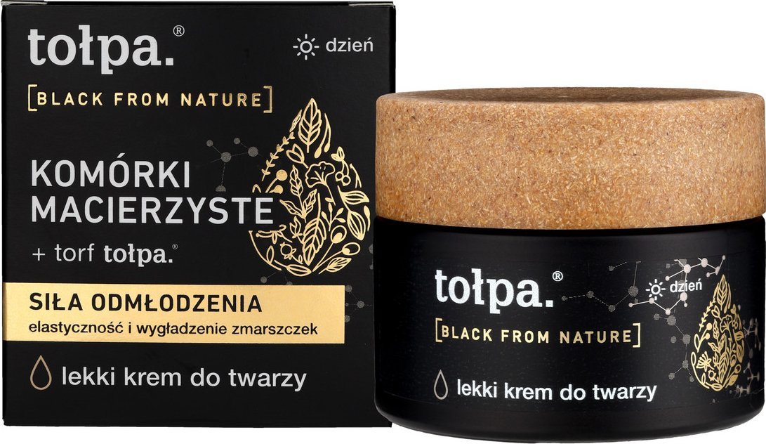 Tołpa Black From Nature - Siła odmłodzenia - Lekki krem do twarzy na dzień 50ml