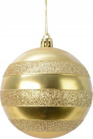 Kaemingk Bombka na choinkę nietłukąca złota 8 cm