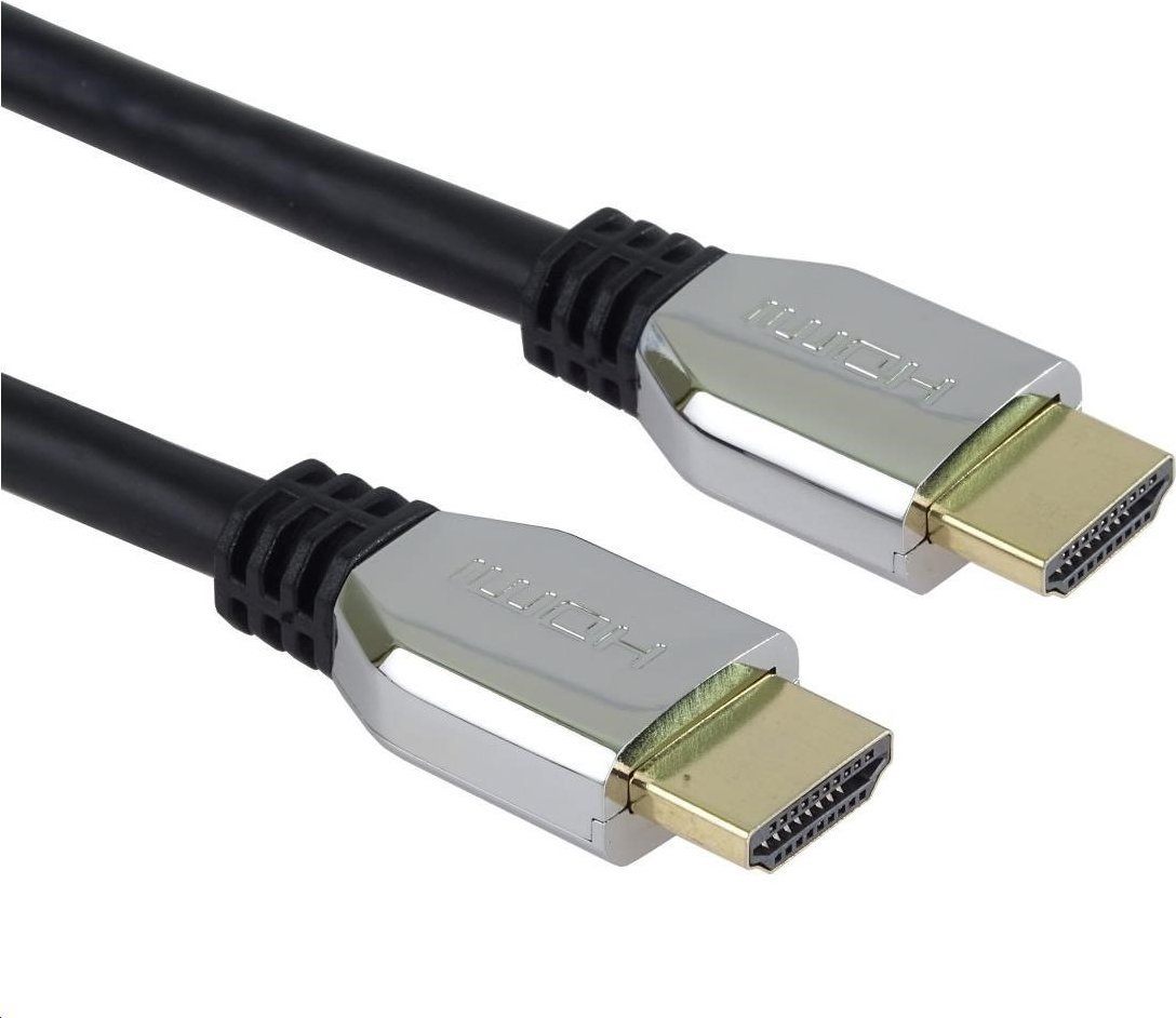 Kabel PremiumCord HDMI - HDMI 0.5m srebrny (kphdm21z05)