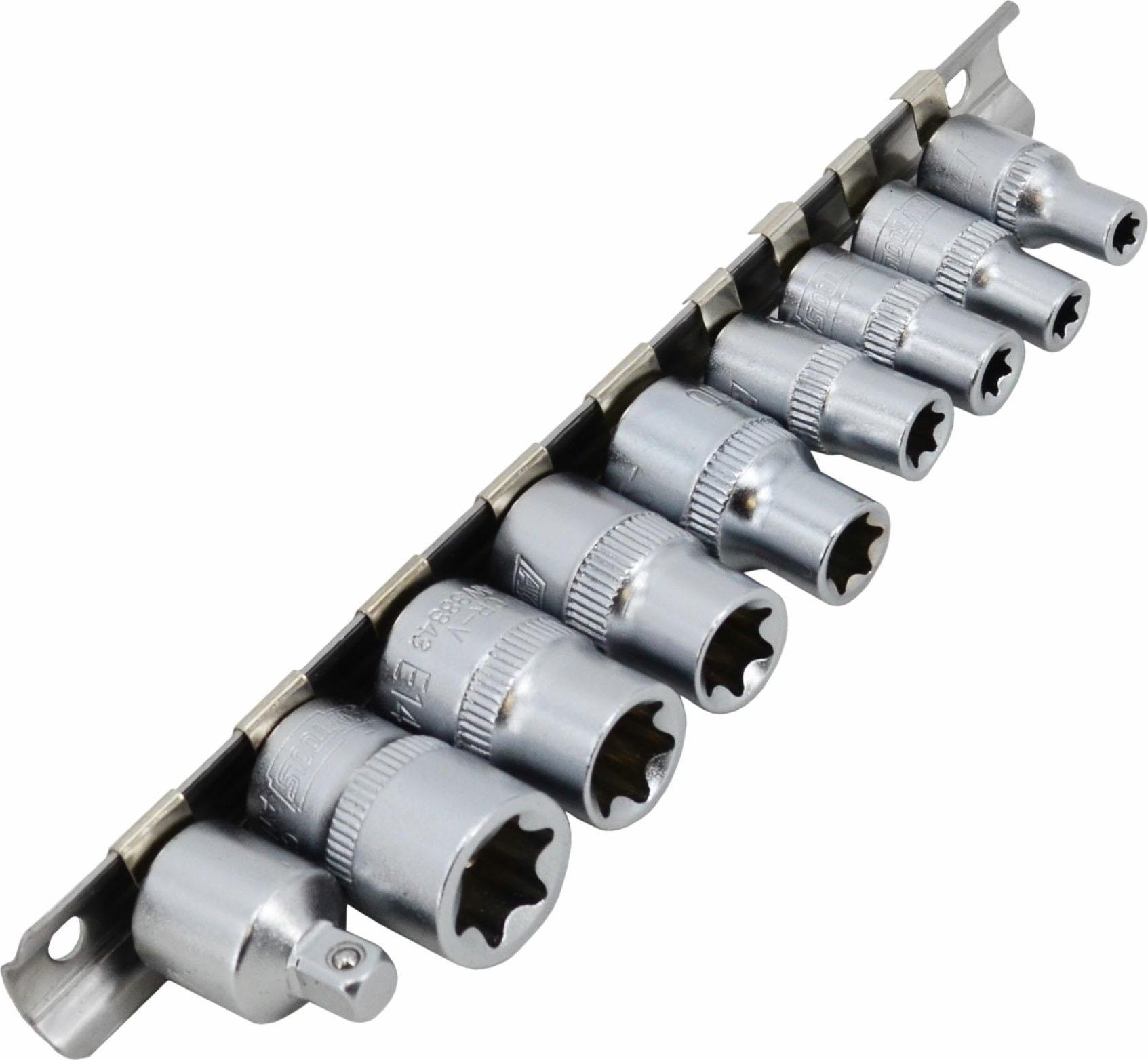 AWTools AWTOOLS ZESTAW NASADEK TORX 1/4" 3/8" E5-E16 - 9 CZĘŚCI