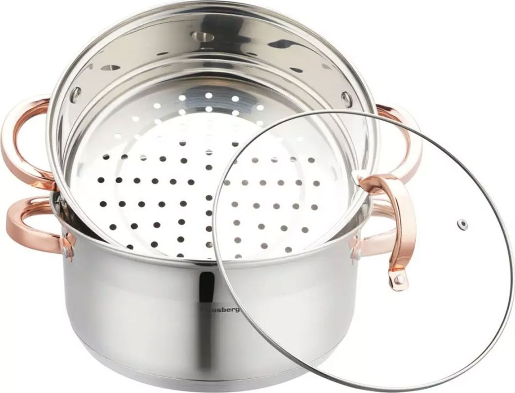 Klausberg GARNEK NA PARĘ KLAUSBERG 3 ELEM. 24cm KB-7734 ROSE GOLD