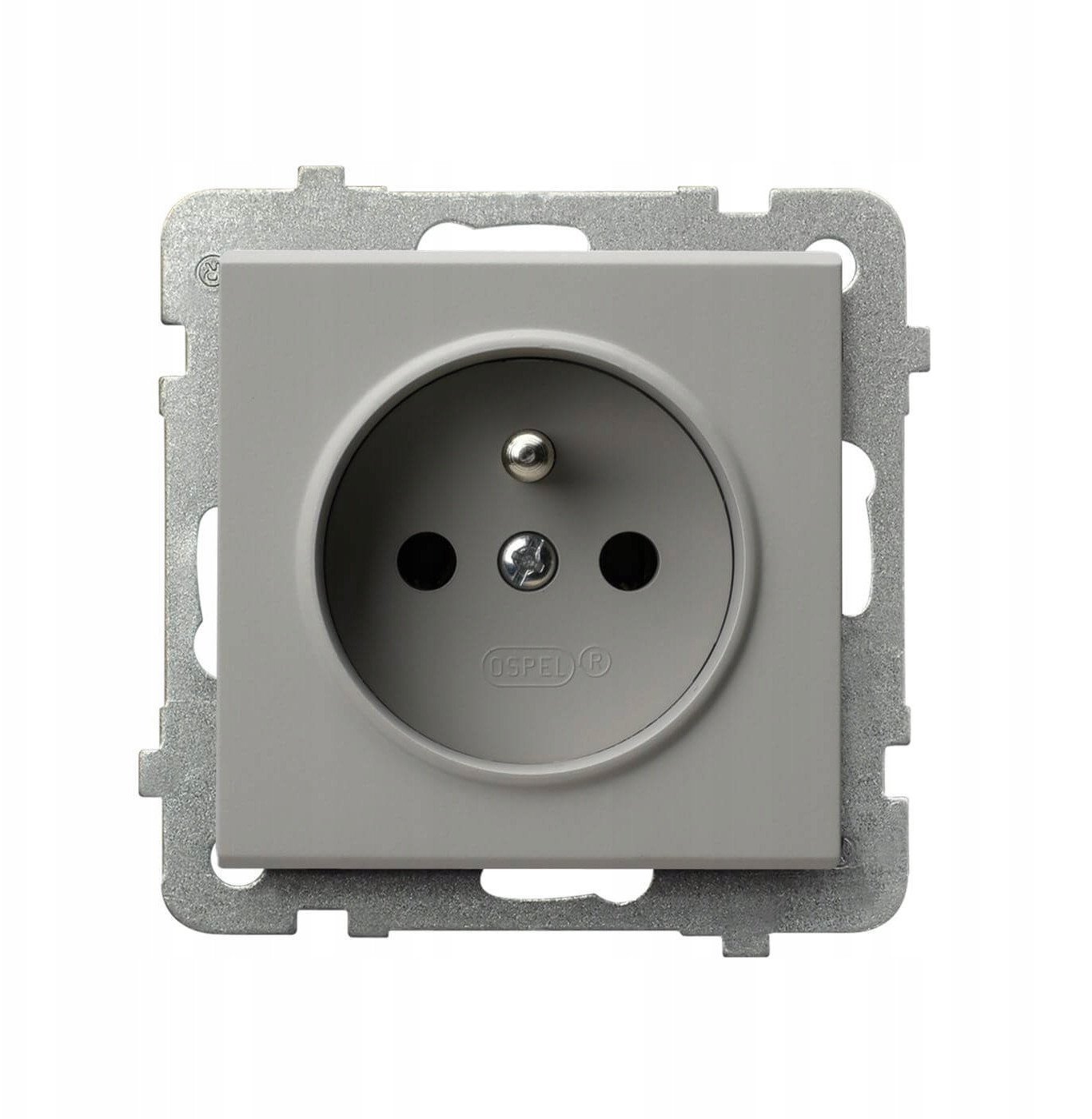 Gniazdo instalacyjne pojedyncze z uziemieniem Ospel Sonata GP-1RZ/m/82 kaszmir