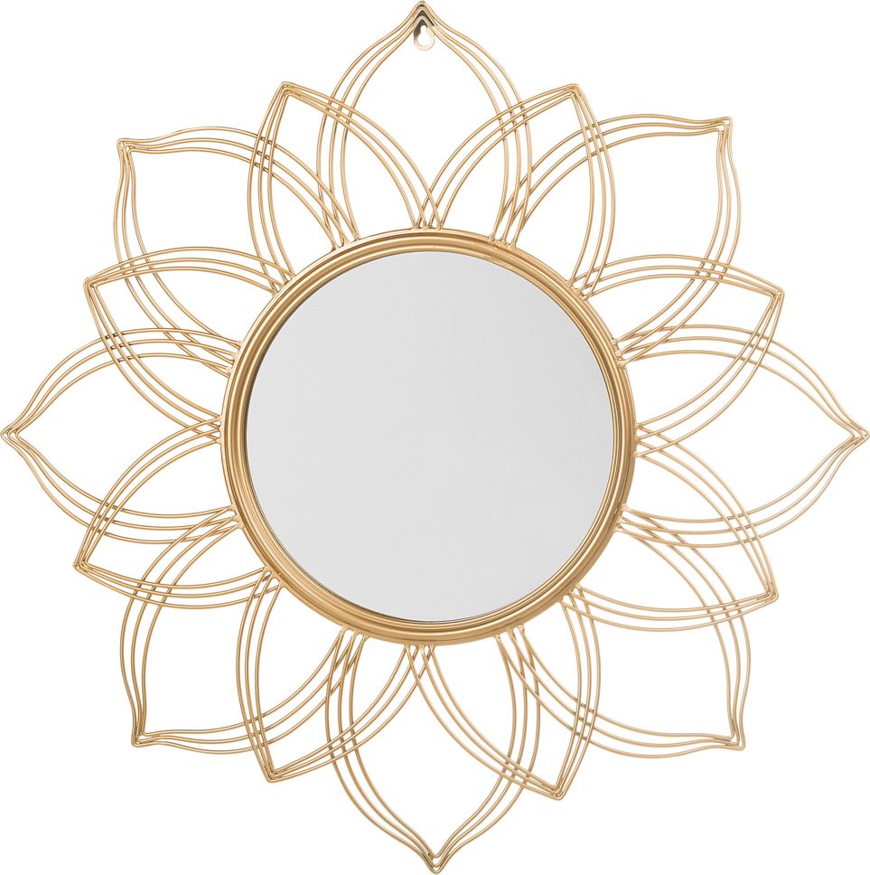 Beliani Lustro ścienne 67 cm złote MILLY