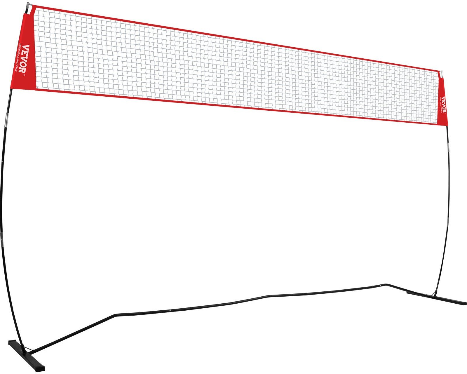 Siatka do Siatkówki Badmintona Przenośna Regulacja Wysokości 225-244 cm