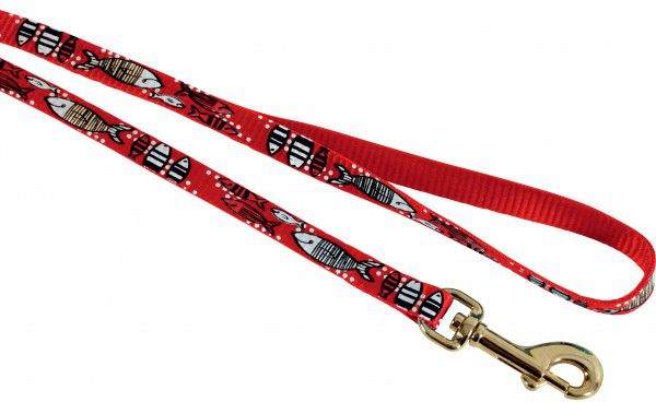 Zolux Smycz nylonowa dla kota SARDINE 1 m czerwony