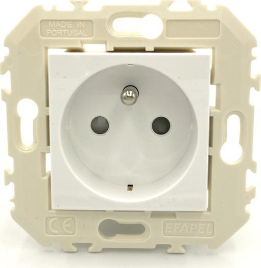 Efapel EFAPEL QUADRO45 GNIAZDO POJEDYNCZE Z UZIEMIENIEM 45479 KWBR