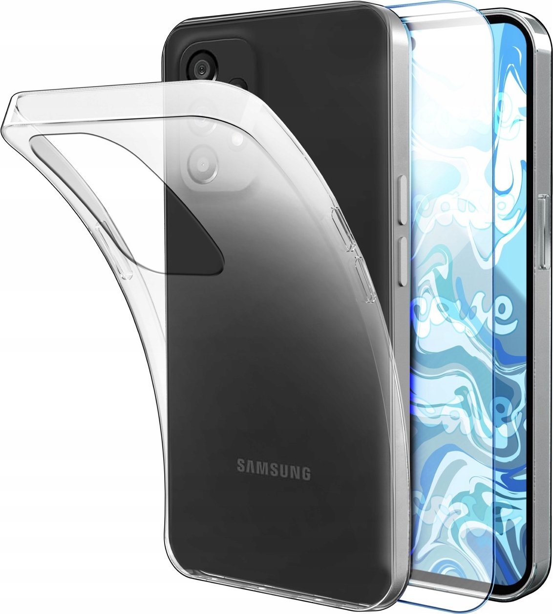 Hello Case Etui Do Samsung Galaxy A53 5G (Przezroczyste, Silikonowe, Ochronne) Szkło