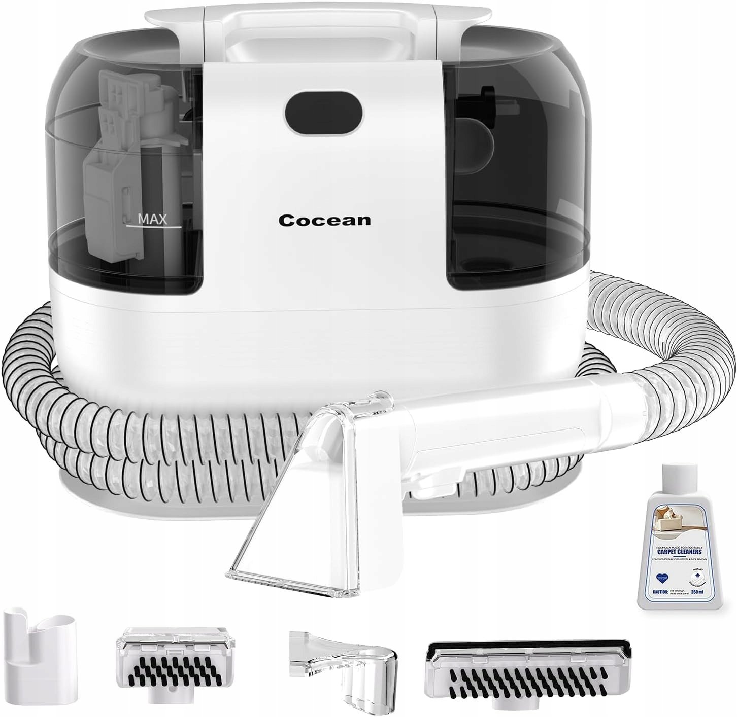 COCEAN Odkurzacz do Dywanów i Tapicerki 18kPa Myjka do Auta Sofy 2w1