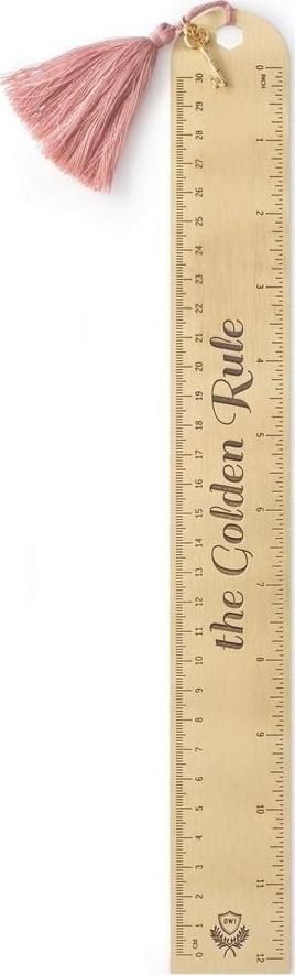 Designworks Ink Linijka The Golden Rule 30cm miedziana