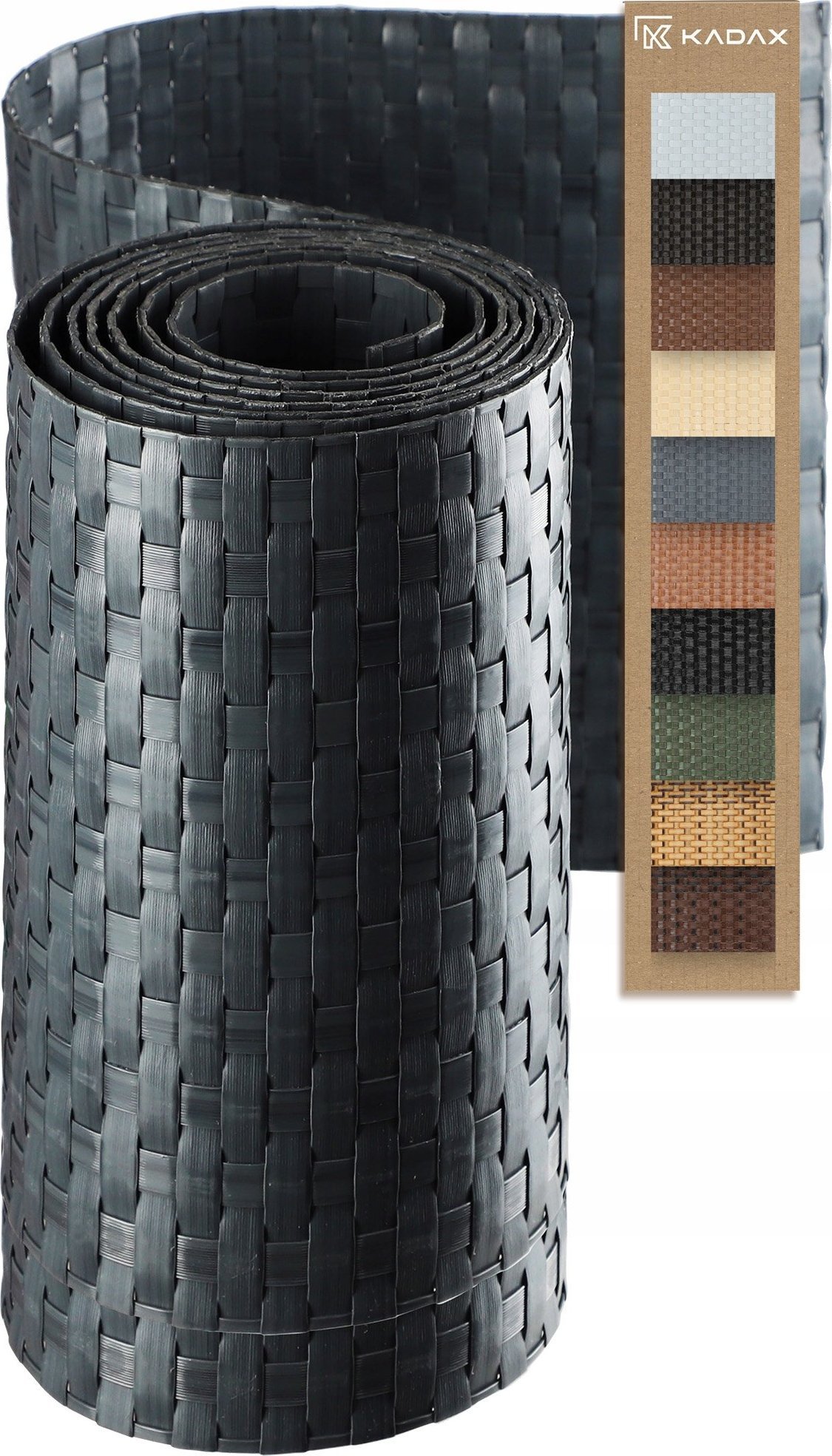 Kadax Taśma Ogrodzeniowa 255x19cm Osłona Płot Ogrodzenie Grafitowa