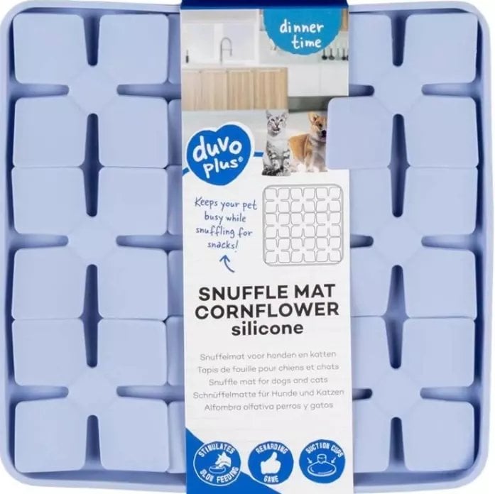 Duvo+ Mata węchowa silikonowa CORNFLOWER 20x20x2cm Fioletowy