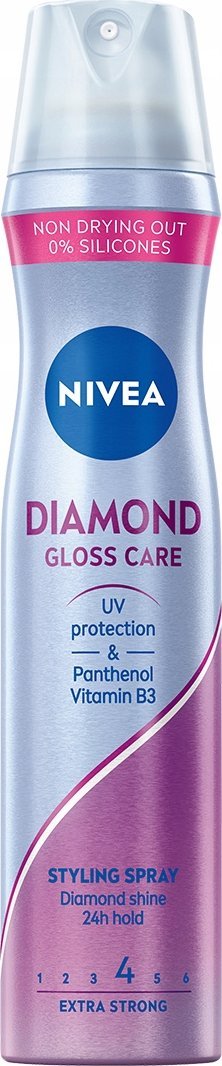 NIVEA DIAMOND GLOSS CARE Lakier do włosów - mocny i trwały 250ml
