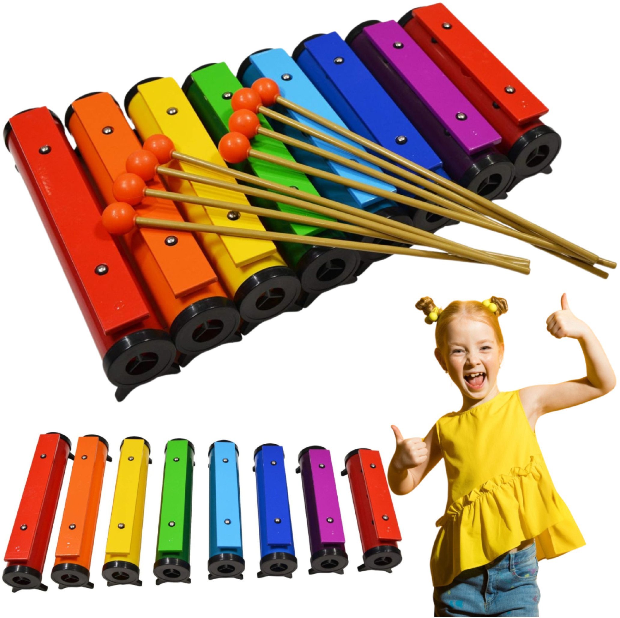 V-TONE TB8 dzwonki na tubach diatoniczne kolorowe