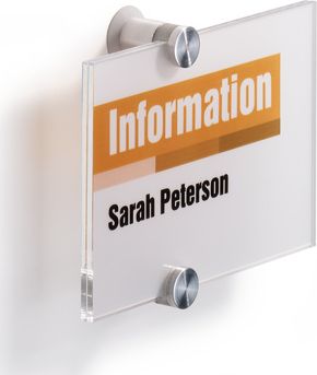 Durable TABLICZKA INFORMACYJNA 148 X 105 MM DURABLE CRYSTAL SIGN