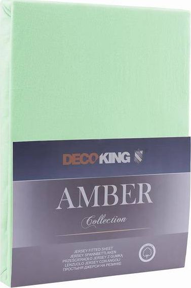 Decoking Prześcieradło miętowe Amber 120-140 x 200 cm DecoKing