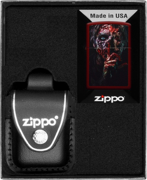 Zestaw ZIPPO Zapalniczka QUIET ZOMBIE DESIGN Prezentowy No3