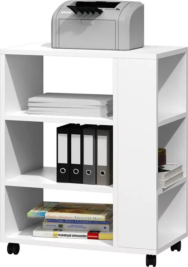 Elior Biały stolik pod drukarkę na kółkach - Besti
