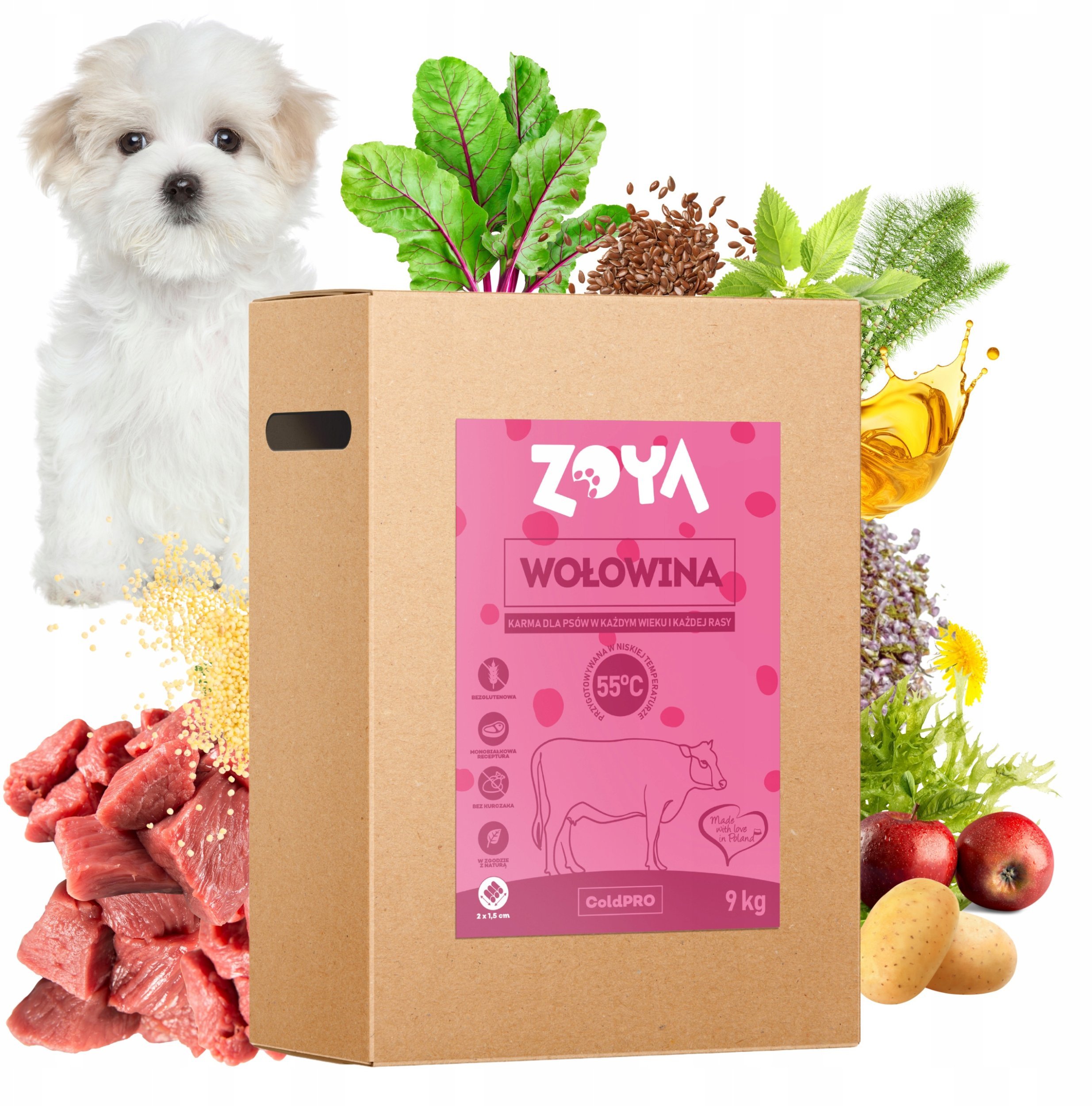 ZOYA COLDPRO Wołowina sucha karma dla psa 9kg