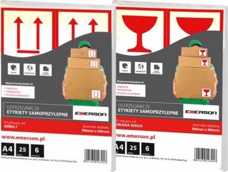 Emerson ETYKIETY EMERSON A4 99 X 99 MM GÓRA (25)