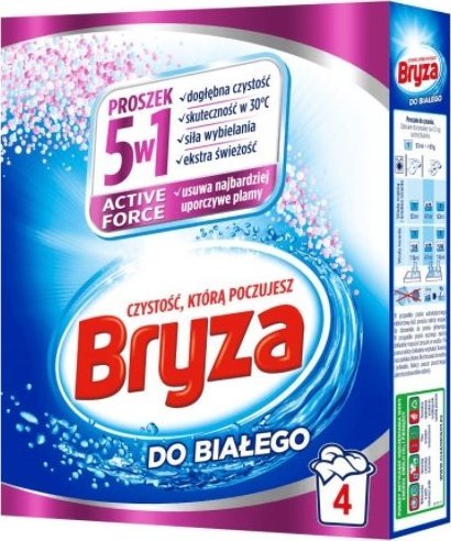 Bryza Proszek do prania białego Active Force 5w1 260g