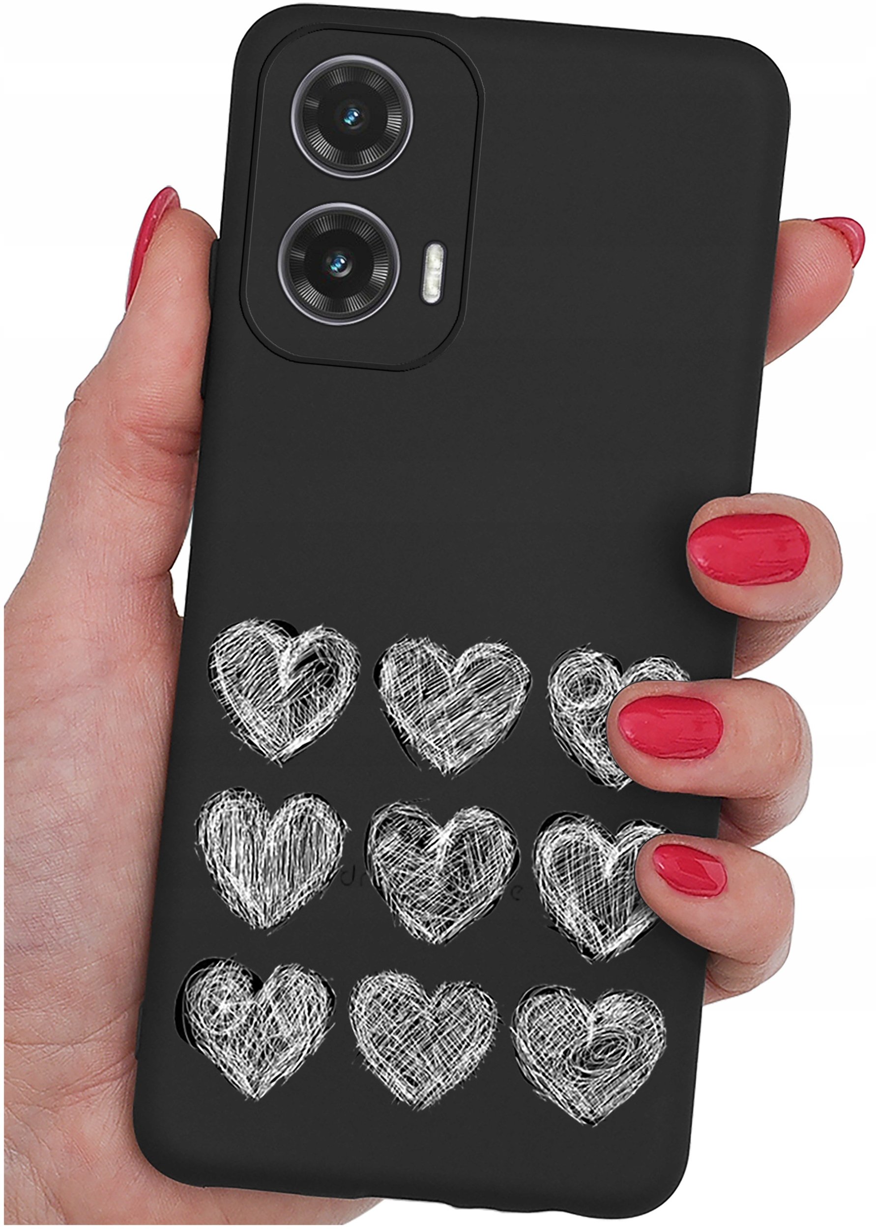 Etui do Motorola Moto G35 5G WZORY |SILIKONOWE MATT CASE + SZKŁO 9H