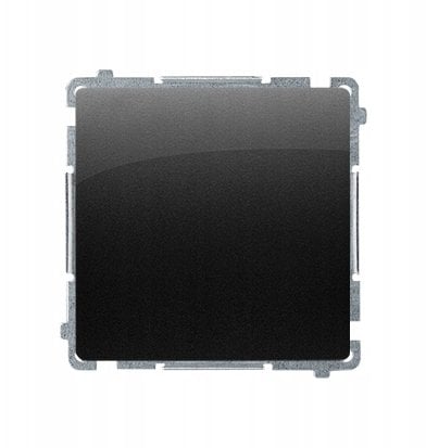 Simon Basic Zaślepka ramki – mocowanie na zatrzask do ramki czarny *Do modułów wewnętrznych w ramkach wielokrotnych BMP/49