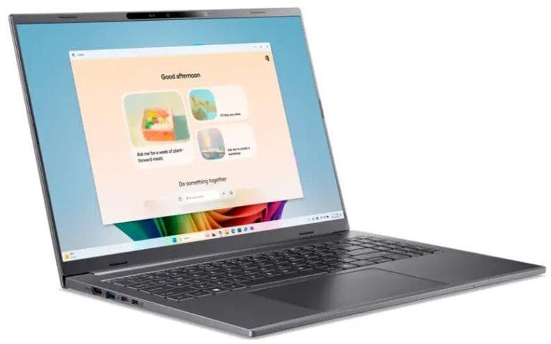 Laptop Acer Notebook Aspire Aspire 16 AI A16-11M-X4X3 CPU Qualcomm Snapdragon X X1-26-100 3000 MHz 16" 1920x1200 RAM 16GB LPDDR5x SSD 512GB Qualcomm A