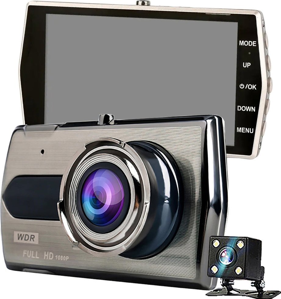 Wideorejestrator Kamera samochodowa full hd z wyświetlaczem lcd cofania wideorejestrator