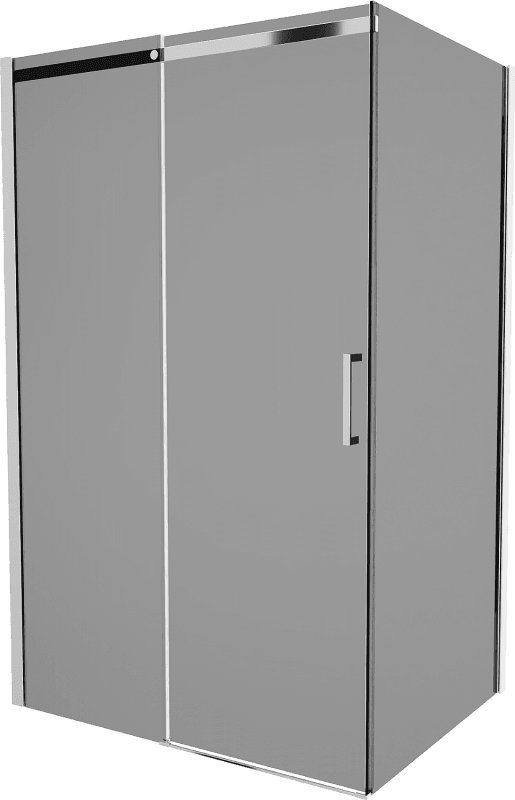 Mexen Mexen Omega kabina prysznicowa rozsuwana 100 x 80 cm, grafit, chrom - 825-100-080-01-40