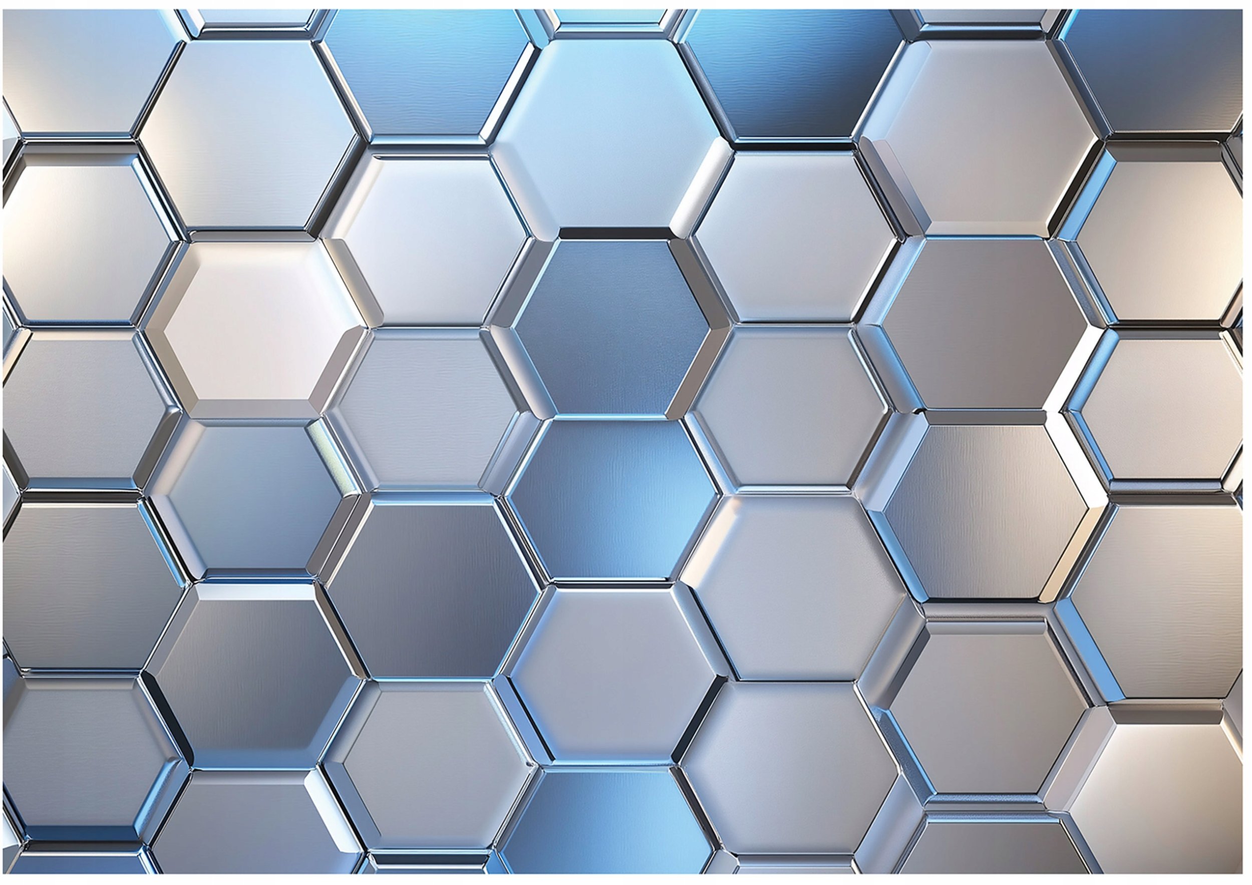 Fototapeta Dla Dzieci Chłopca Heksagony 3D Tapeta Do Pokoju Dziecka 250X175