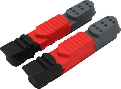 Clarks Wkładki hamulcowe CLARK'S CPS220 SZOSA (Shimano, Sram, Tektro, Warunki Suche i Mokre) 55mm czarno-czerwono-szare