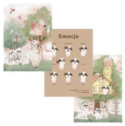 Plakaty A4 Emocje 3szt