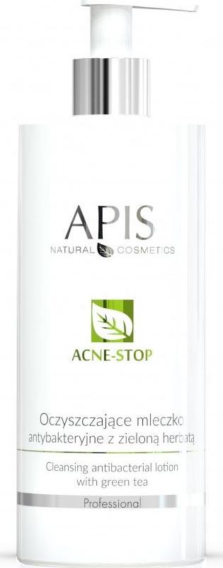 Apis Acne-Stop Cleansing Antibacterial Lotion oczyszczające mleczko antybakteryjne z zieloną herbatą 500 ml