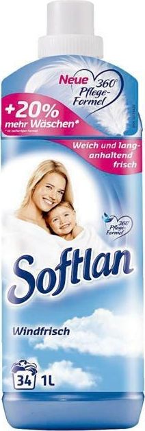 Płyn do płukania Softlan Płyn Do Płukania Softlan Świeży Niebieski 1l Windfrisch