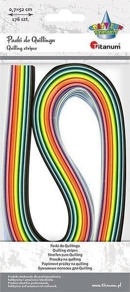 Titanum Paski do quillingu 7mm mix 176szt