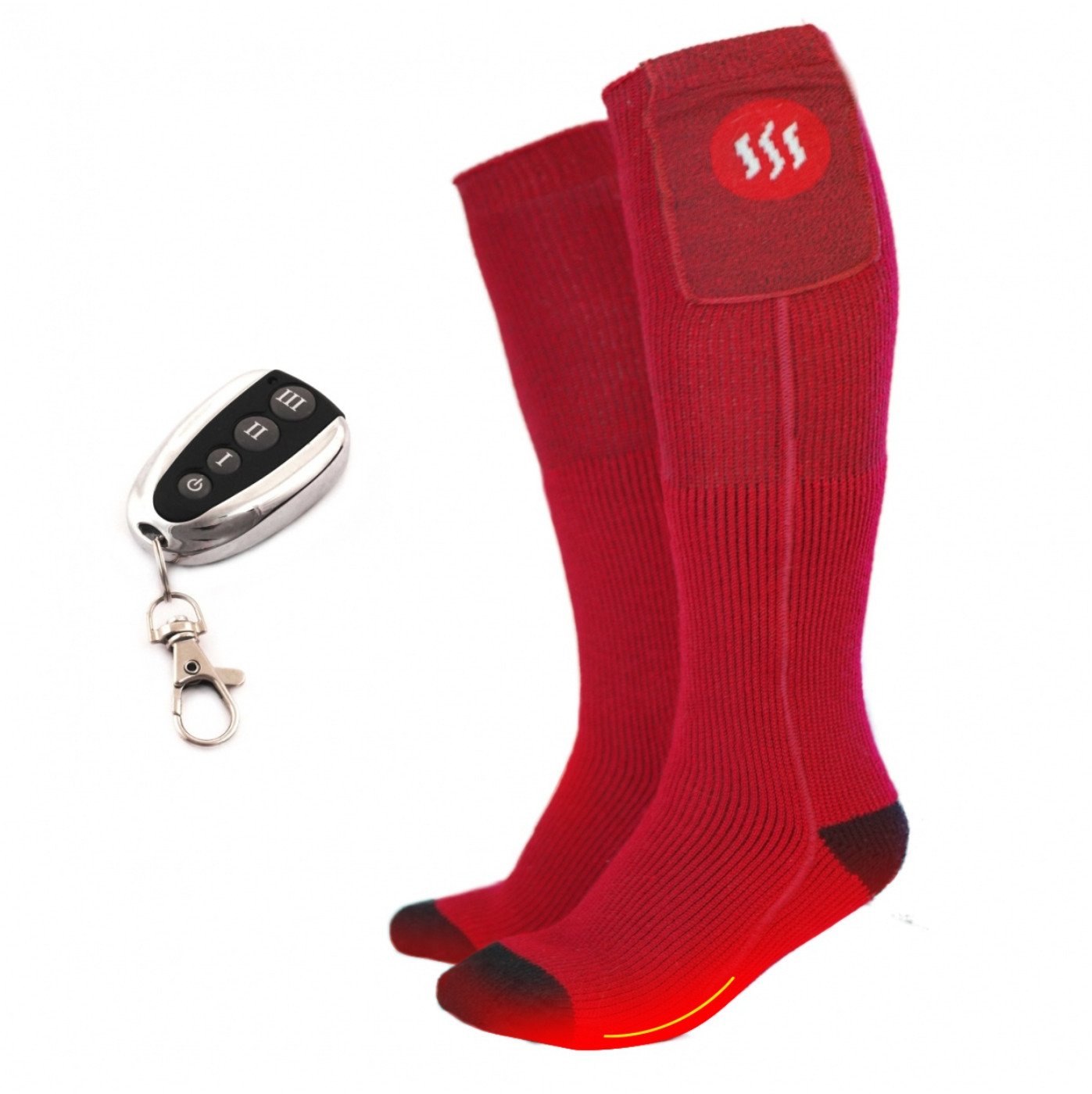 Glovii Ogrzewane skarpetki z pilotem, rozmiar: M (35-40), L (41-46)