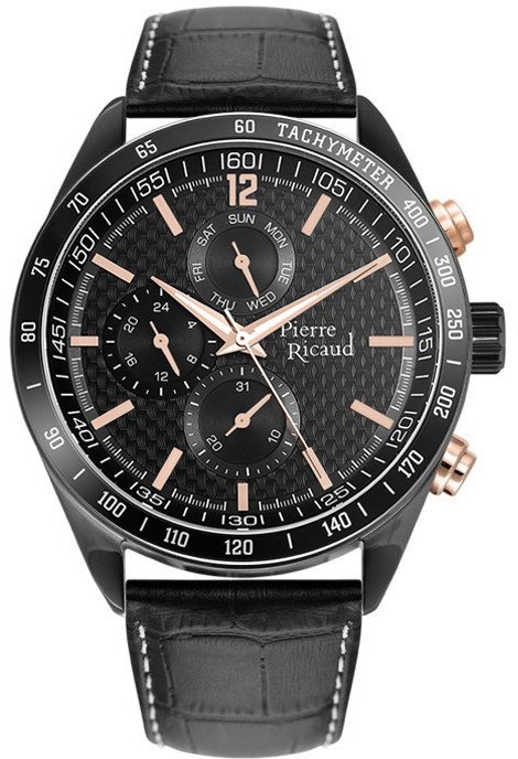 Zegarek męski Pierre Ricaud P97224.B2R4QF czarny
