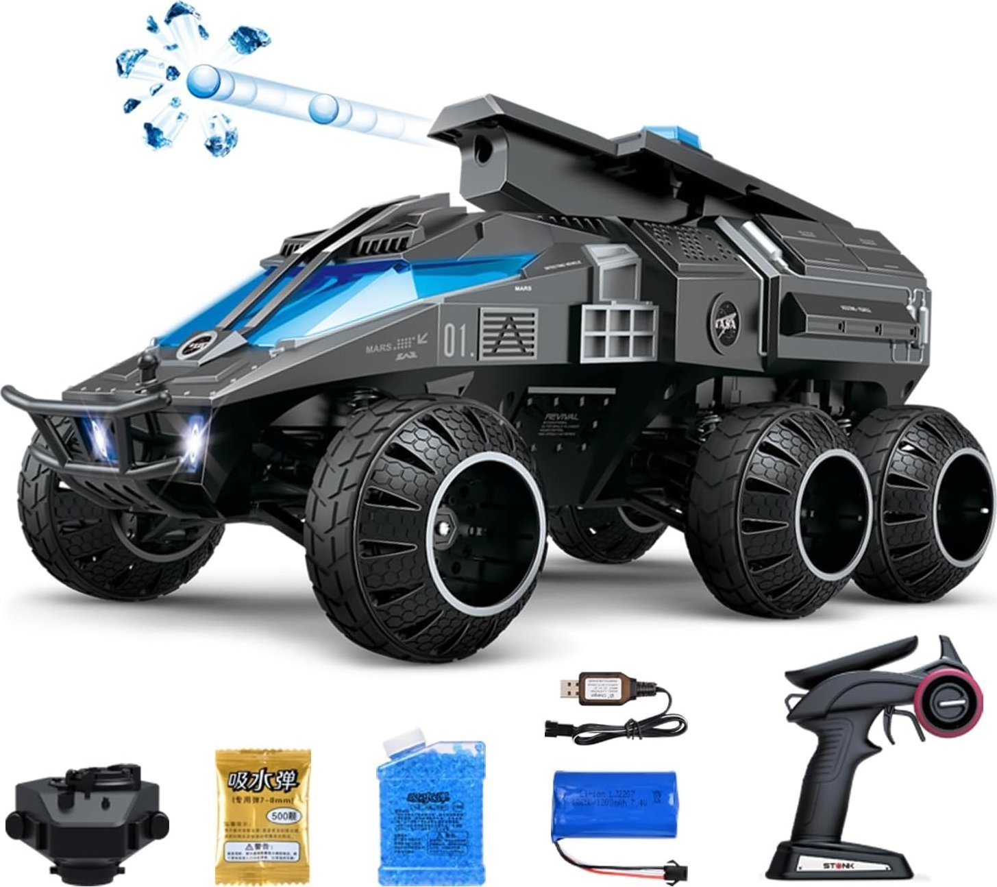 RACENT Crawler Terenowy Monster Truck 6WD 1/12 G2065 880GB2 - silnik szczotkowy / kolor czarny