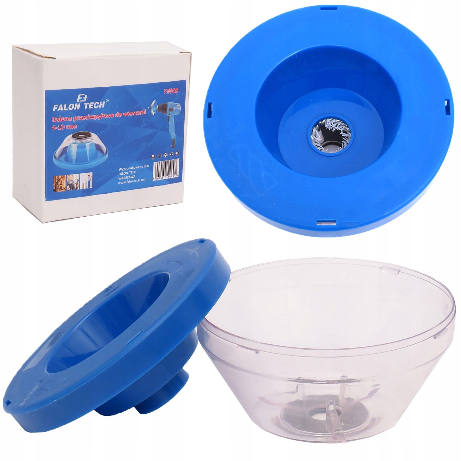 Osłona przeciwpyłowa nakładka do wiertarki 4-10 mm pyłoszczelna