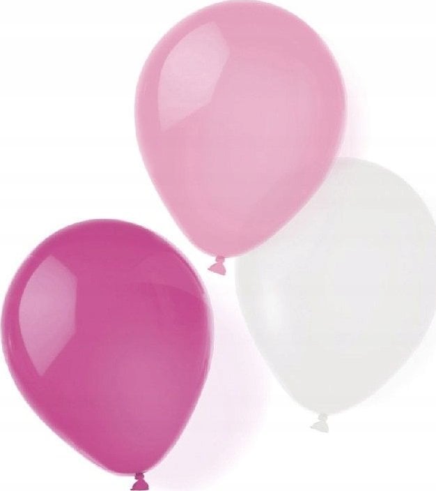 AMSCAN 8 Balonów lateksowych Hot Pink 25,4cm / 10" 8szt 9904896