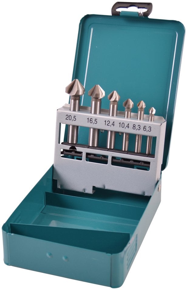 Makita Zestaw wierteł do otworów stożkowych 6tlg HSS